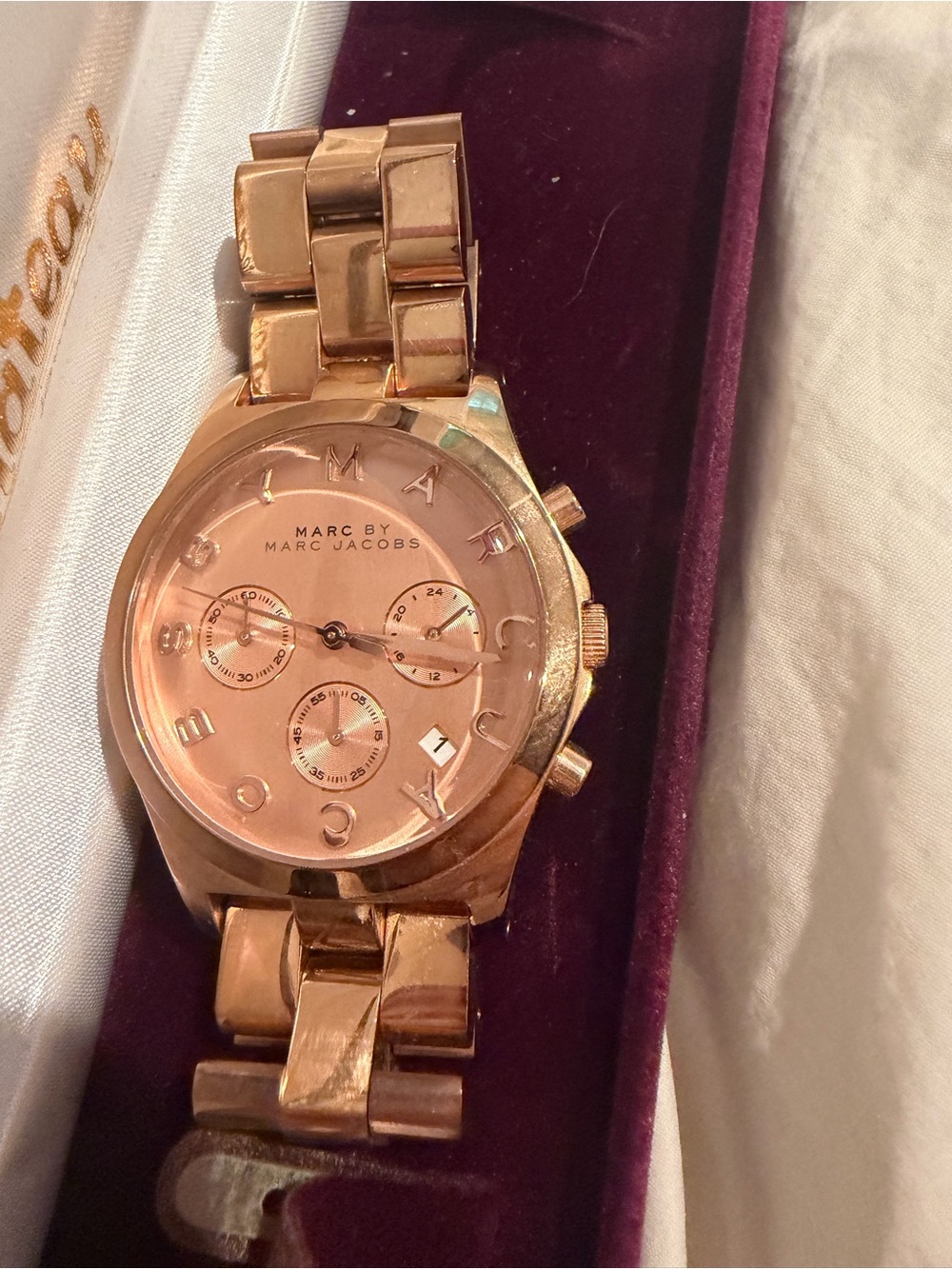 Women’s Marc by Marc Jacobs rose gold watch y2k